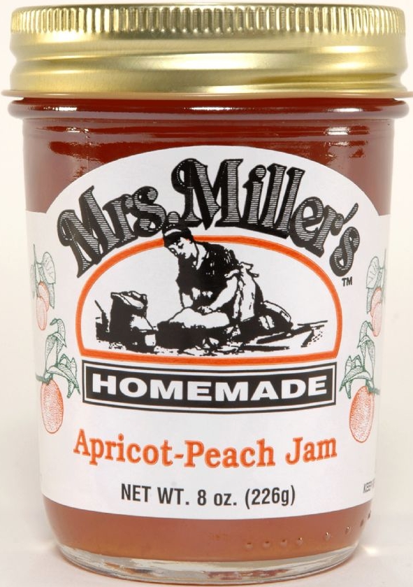 Mrs Millers Homemade Apricot Peach Jam 2 Jars