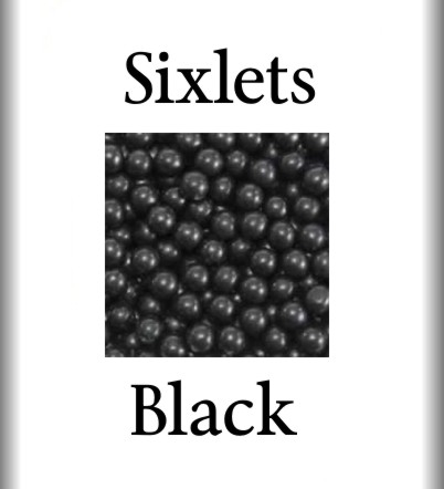Sixlets Black 2 lbs.