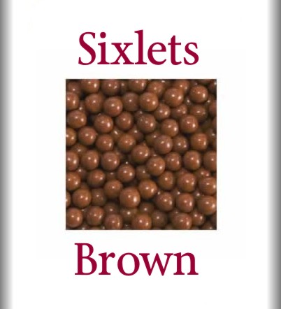 Sixlets Brown 2 lbs.