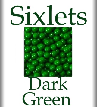 Sixlets Dark Green 2 lbs.