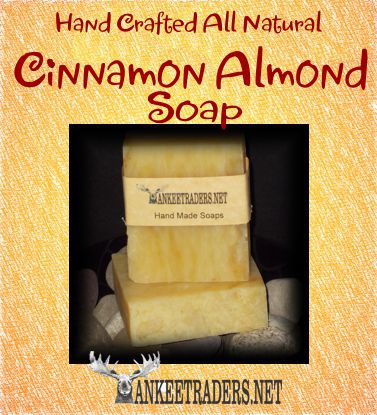 Cinnamon Almond Soap- Handmade, All Natural - Vegan / 2 Bars