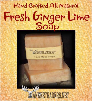 Ginger, Lime Soap 2 Bars