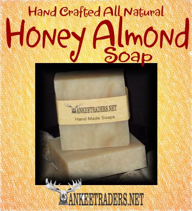 Honey Almond (Vegan, All Natural) - Handmade Soaps / 2 Bars