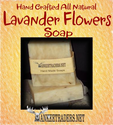 Lavender with flowers (Vegan, All Natural) Handmade Soaps/ 2 Bar