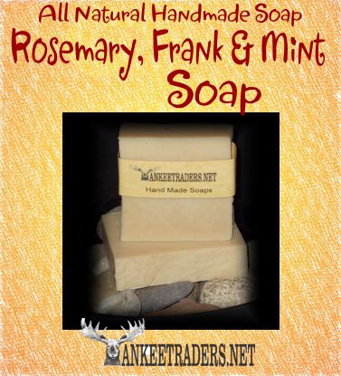 Rosemary Frank and Mint All Natural Soap - Organic Formula - All